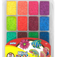 Perler Mini bandeja de cuentas multicolor surtidas para manualidades infantiles, 16000 piezas