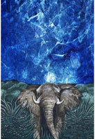 Un BAILIHUA 5D DIY Diamond Painting Animal, 5D Diamond Painting Elephant, Diamond Painting Kits para adultos y niños, Diamond Embroidery Arts Craft Canvas Supply for Home Wall Decor (12 x 16 pulgadas) - Arteztik
