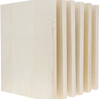 Recortes de madera para manualidades, rectángulo de madera (9 x 12 pulgadas, 6 unidades) - Arteztik