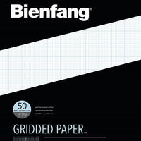 Bienfang - Papel de cuadrícula de diseño, 10 x 10 secciones transversales, 11 x 17 pulgadas, 50 hojas - Arteztik