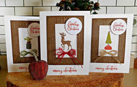 Sellos transparentes con sellos de Navidad para casa de granja con texto en inglés "Joy To The World", 10 unidades - Arteztik

