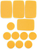 Imagine Studios - Pack de 12 esponjas sintéticas para pintar, arte, manualidades, diferentes formas y tamaños - Arteztik
