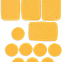 Imagine Studios - Pack de 12 esponjas sintéticas para pintar, arte, manualidades, diferentes formas y tamaños - Arteztik