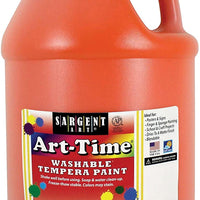 Sargent Art 17 – 3614 128 oz Naranja art-time Pintura Tempera lavable, 1 galón - Arteztik