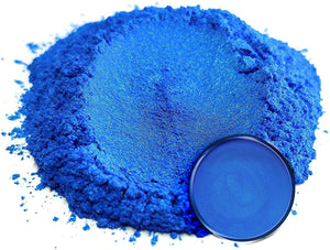 Pigmento en polvo de mica "Angel Blue" (1.76 oz o 50 gr) multiusos para manualidades y manualidades, aditivo | carpintería, epoxi, resina, bombas de baño naturales, pintura, jabón, esmalte de uñas, bálsamo de labios - Arteztik