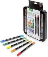 Set de caligrafía con rotuladores de doble punta de Crayola, con punta fina y punta gruesa - Arteztik
