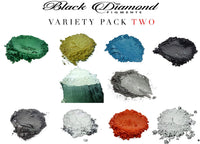 Paquete variado de 2 (10 colores) polvo de Mica Pure, 2 tonos serie variedad de pigmentos (epoxi, pintura, color, arte) pigmentos de diamante negro - Arteztik
