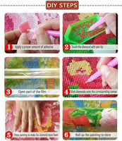 BYAMD - Kit de pintura de diamante 5d para adultos y niños, calaveras con taladro completo para decoración de la pared del hogar - Arteztik

