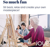 Joue Kit de pintura por números para adultos, kit de pintura acrílica DIY en lienzo de 16.0 in de ancho x 20.0 in de largo (rosa peonía flores en jarrón) - Arteztik
