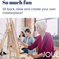 Joue Kit de pintura por números para adultos, kit de pintura acrílica DIY en lienzo de 16.0 in de ancho x 20.0 in de largo (rosa peonía flores en jarrón) - Arteztik