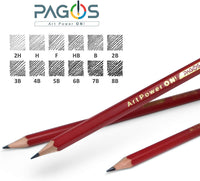 Pagos - Juego de lápices de dibujo profesional de grafito para dibujo, 12 piezas, 2H, H, F, HB, B, 2B, 3B, 4B, 5B, 6B, 7B, 8B Art Travel Set – Lápices de sombra, suministros de dibujo, conjunto de bocetos - Arteztik
