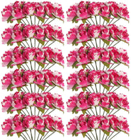 CCINEE - 120 flores artificiales amarillas de papel de 0.591 in para manualidades, álbumes de recortes, suministros de boda, adornos de San Valentín - Arteztik
