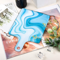 Molde de resina OPine, moldes de silicona de resina, moldes de bandeja para resina epoxi, tabla de servir de resina de bricolaje, bandeja de servir de resina, ideal para decoración del hogar, pintura de olas de océano de resina - Arteztik