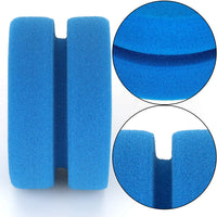 LUTER 4 esponjas aplicadoras de pintura, esponja redonda de doble cara para pintura, artes y manualidades (3 pulgadas, azul) - Arteztik