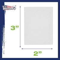 US Art Supply 2" x 3" Mini Profesional preparado lona (1-Pack de 12-mini Lienzos) - Arteztik