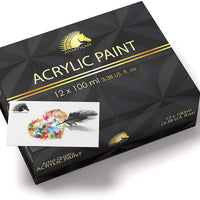 MyArtscape - Juego de pinturas acrílicas (12 botellas de 3.4 fl oz) - Arteztik