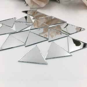 Espejo triangular de 1.0 in, azulejos de mosaico con forma triangular, 150 piezas - Arteztik