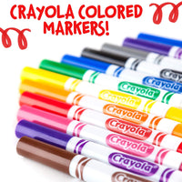 Crayola 12 unidades marcadores a granel originales negros - Arteztik