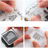 honbay 6 hojas diferentes estilo Pretty patrones silicona transparente tarjeta de sellos para decoración y álbumes de recortes - Arteztik