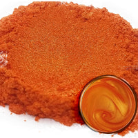 Eye Candy Mica Pigmento en polvo "Shibuya Orange" (1.76 oz) multiusos DIY Artes y Artesanías Aditivo | carpintería, epoxi, resina, bombas de baño naturales, pintura, jabón, esmalte de uñas, bálsamo labial (Shibuya Orange, 50 G) - Arteztik