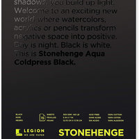 Legion Paper Stonehenge Aqua Pad 5 x 7 140 lb (ideal para pintura de acuarela, bocetos, dibujo) - Arteztik