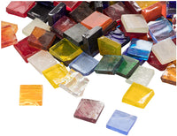 Juvale - Azulejos de mosaico de vidrio, suministros para manualidades (40 colores, 0,4 pulgadas, 1000 piezas) - Arteztik
