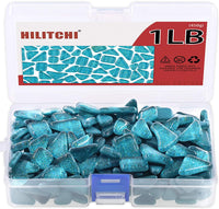 Hilitchi - Azulejo de mosaico de vidrio de colores variados, diferentes formas y colores para manualidades (varios colores) - Arteztik
