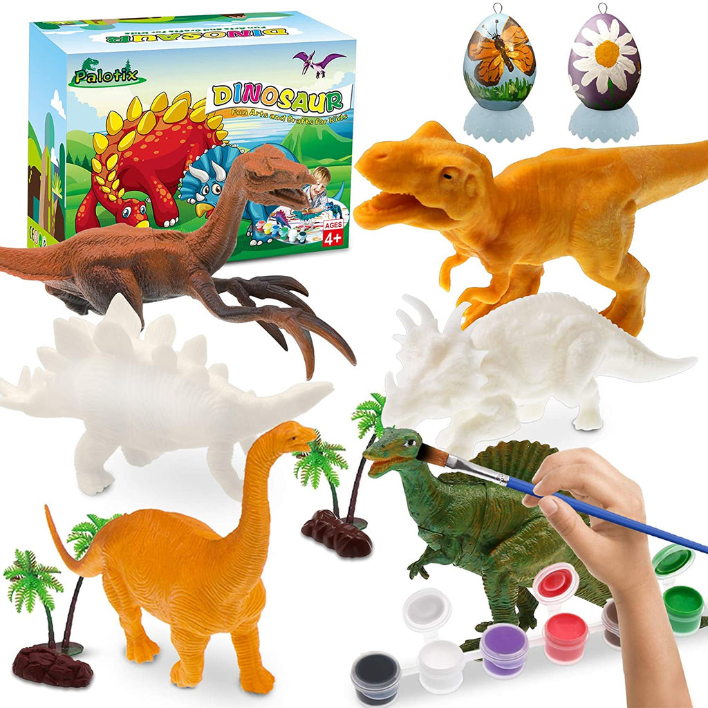 Set De Arte Lienzo Para Pintar Dinosaurios