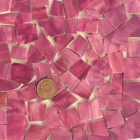 Mosaic Art and Crafts Supplies HP08 - Azulejos rotos reciclados pintados a mano, color rosa - Arteztik