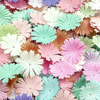 Nava Chiangmai 100 pcs Daisy pétalos de flores de papel Mulberry Artificial manualidades adornos para álbumes de recortes, suministro de boda accesorio Diy, varios colores pétalos de flores - Arteztik