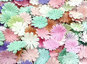Nava Chiangmai 100 pcs Daisy pétalos de flores de papel Mulberry Artificial manualidades adornos para álbumes de recortes, suministro de boda accesorio Diy, varios colores pétalos de flores - Arteztik