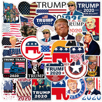 Trump Pegatinas y calcomanías 2020 Pegatinas de vinilo impermeables para ordenador portátil, Hydro Flask 50PCS Election American Flag Pegatinas Graffiti Pegatinas para botellas de agua, motocicleta, teléfono, ordenador, equipaje - Arteztik