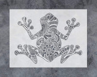 GSS Designs Frog Wall Decor Stencil - Mandala Frog Stencil (12x16 Inch) for Painting & Craft - Wall Furniture Window Fabric Wood Stencils -Reusable Template for Wall Decals(SL-029) - Arteztik

