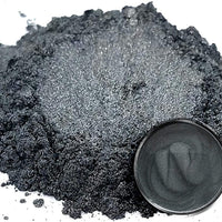 Pigmento en polvo de Mica Tanto Grey (1.76 oz), multiusos, para manualidades, artes y manualidades, carpintería, epoxi, resina, bombas de baño naturales, pintura, jabón, esmalte de uñas, bálsamo de labios (gris oscuro, 1.76 oz). - Arteztik