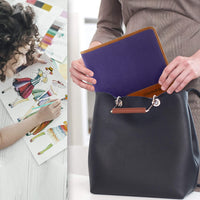 Juego de 40 piezas con 16 lápices de colores para dibujos, 12 pasteles suaves, 2 lápices de dibujo, almohadilla de dibujo y herramientas variadas en una funda de transporte con cremallera de lona - Arteztik