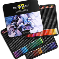 Magicfly 72 lápices de colores, lápices de colores profesionales a base de aceite para adultos, lápices de colores artísticos para libros de colorear, artes de dibujo y bosquejos, lápiz para colorear para adultos y niños - Arteztik