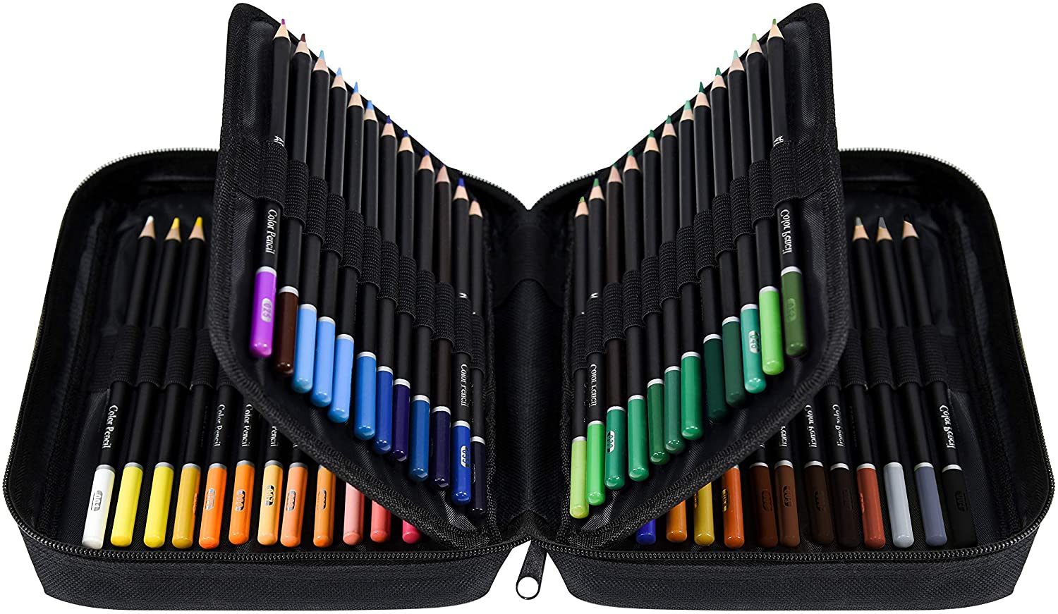 Orionstar - Juego de 72 lápices de colores con estuche con cremallera para  adultos principiantes, lápiz numerado vibrante con núcleo suave premium