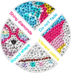 BeYumi Kits de pintura de diamantes 5D para niños – Kit de pintura de  diamantes de imitación de llama por números, pintura de diamantes de  imitación