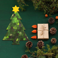 4 piezas de 15.1 x 10.0 in, adornos de madera sin terminar, árbol de madera, recorte en blanco, forma de árbol de Navidad para fiesta de Navidad, decoración de bricolaje - Arteztik