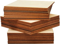 Recortes de madera para manualidades, cuadrados de madera (5 x 5 in, 36 piezas) - Arteztik
