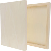 Recortes de madera para manualidades, rectángulo de madera (9 x 12 pulgadas, 6 unidades) - Arteztik
