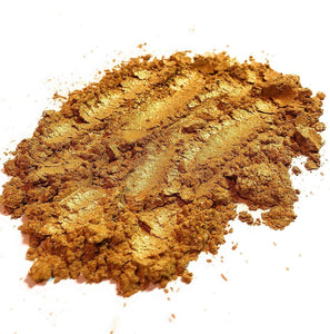 250 gramos/8.8 oz oro Mica polvo no tóxico oro Luster perla pigmento olímpico oro intenso brillante profundo efecto dorado cosmético grado resina epoxi jabón Slime sombra de ojos labios tinte de vela - Arteztik