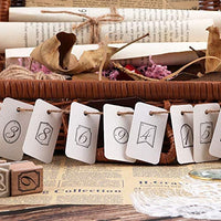 Dizdkizd 19 piezas de sellos de goma de madera, plantas y flores, decoración de madera montada sellos de goma para manualidades, tarjetas y álbumes de recortes - Arteztik
