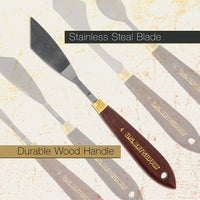U.S. Art Supply - Juego de 5 cuchillos de paleta de metal surtidos - Arteztik

