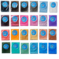 Polvo de pigmento premium Mica para resina epoxi paquete variado, juego de 24 colores, 0.18 oz cada uno - Arteztik