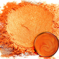 Eye Candy Mica Pigmento en polvo "Shibuya Orange" (1.76 oz) multiusos DIY Artes y Artesanías Aditivo | carpintería, epoxi, resina, bombas de baño naturales, pintura, jabón, esmalte de uñas, bálsamo labial (Shibuya Orange, 50 G) - Arteztik