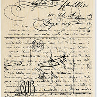 Stampendous Sello de goma (Mango de madera, clásico Carta - Arteztik