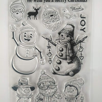 MaGuo - Sellos transparentes con diseño de muñeco de nieve para hacer tarjetas, decoración de papel, manualidades y álbumes de recortes - Arteztik