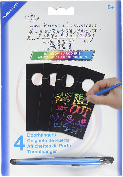 Royal Brush Rainbow Grabado Arte Puerta Perchas - Arteztik