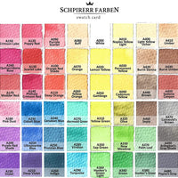 SCHPIRERR FARBEN Art Supplies - Juego de acuarelas para viaje (48 acuarelas, 20 hojas de papel de acuarela de 8.11 oz/m², 2 pinceles de acuarela, 1 paleta de acuarela de mezcla) - Arteztik